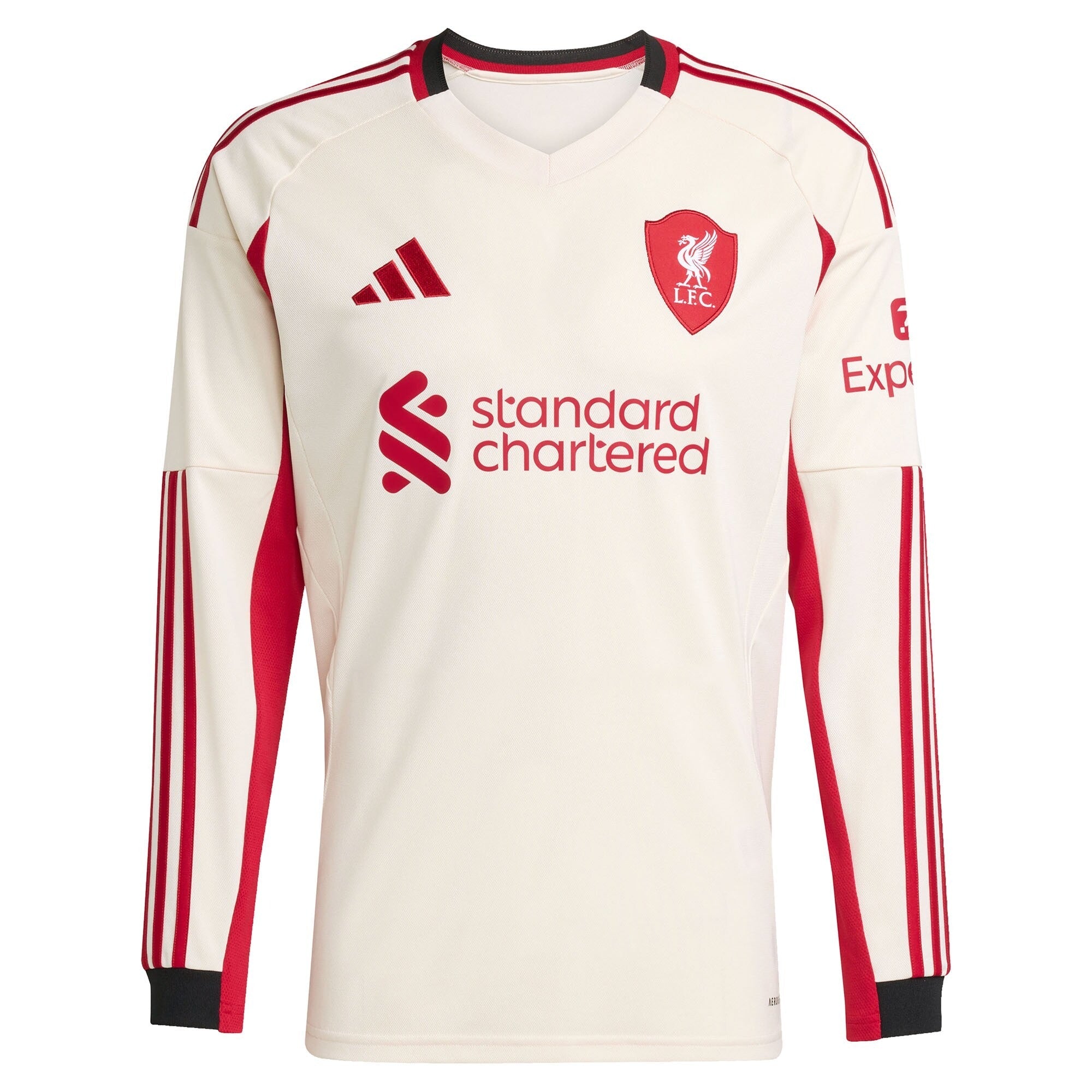 Alexis Mac Allister Liverpool Selfika 2025/26 Away Long Sleeve Player Jersey - White