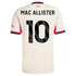 Alexis Mac Allister Liverpool Selfika 2025/26 Away Player Jersey - White