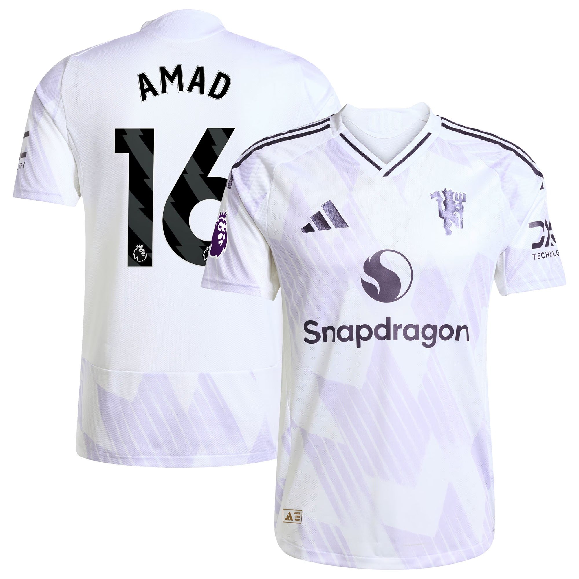Amad Diallo Manchester United Selfika 2025/26 Away Player Jersey - White