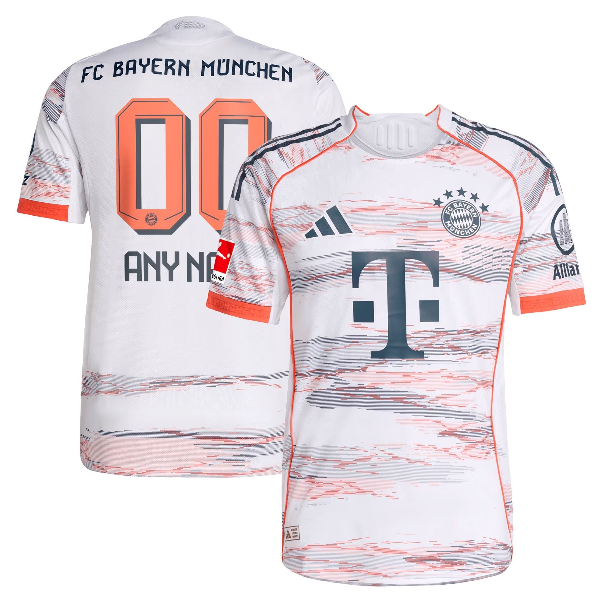 Bayern Munich Selfika 2025/26 Away Custom Jersey - White