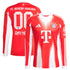 Bayern Munich Selfika 2025/26 Home Long Sleeve Custom Jersey - Red