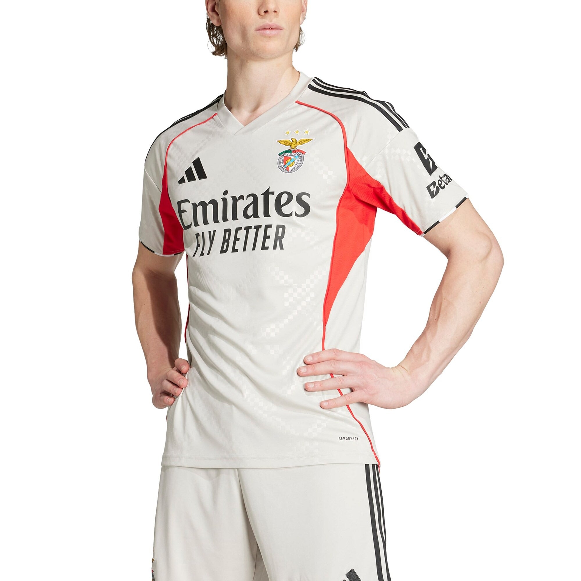 Benfica Selfika 2025/26 Away Custom Jersey - Gray