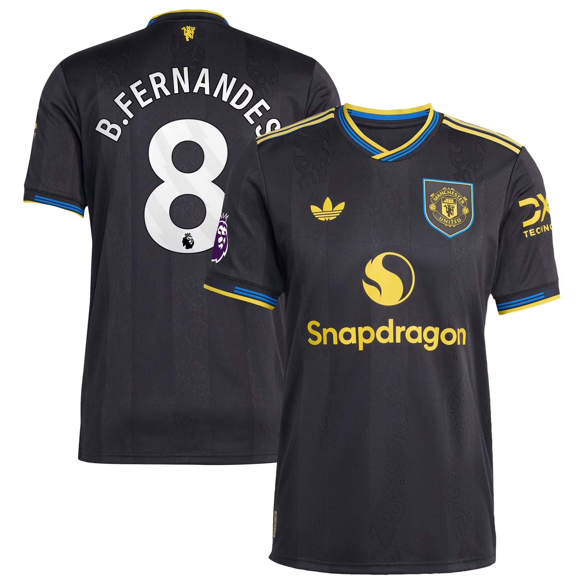 Bruno Fernandes Manchester United Selfika 2025/26 Third Player Jersey - Black