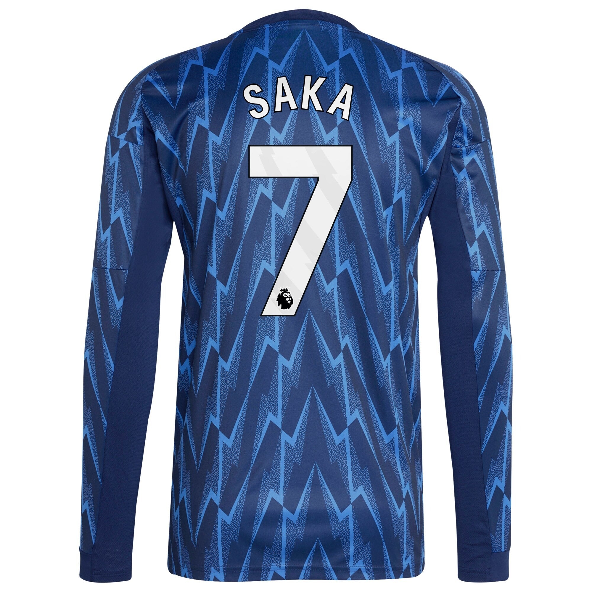 Bukayo Saka Arsenal Selfika 2025/26 Away Long Sleeve Player Jersey - Blue