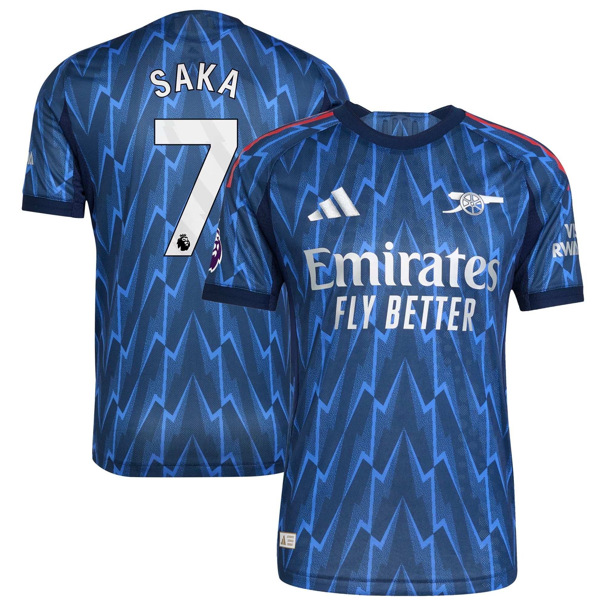 Bukayo Saka Arsenal Selfika 2025/26 Away Player Jersey - Blue