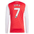Bukayo Saka Arsenal Selfika 2025/26 Home Long Sleeve Player Jersey - Red