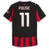Christian Pulisic AC Milan Selfika 2025/26 Home Player Jersey - Red