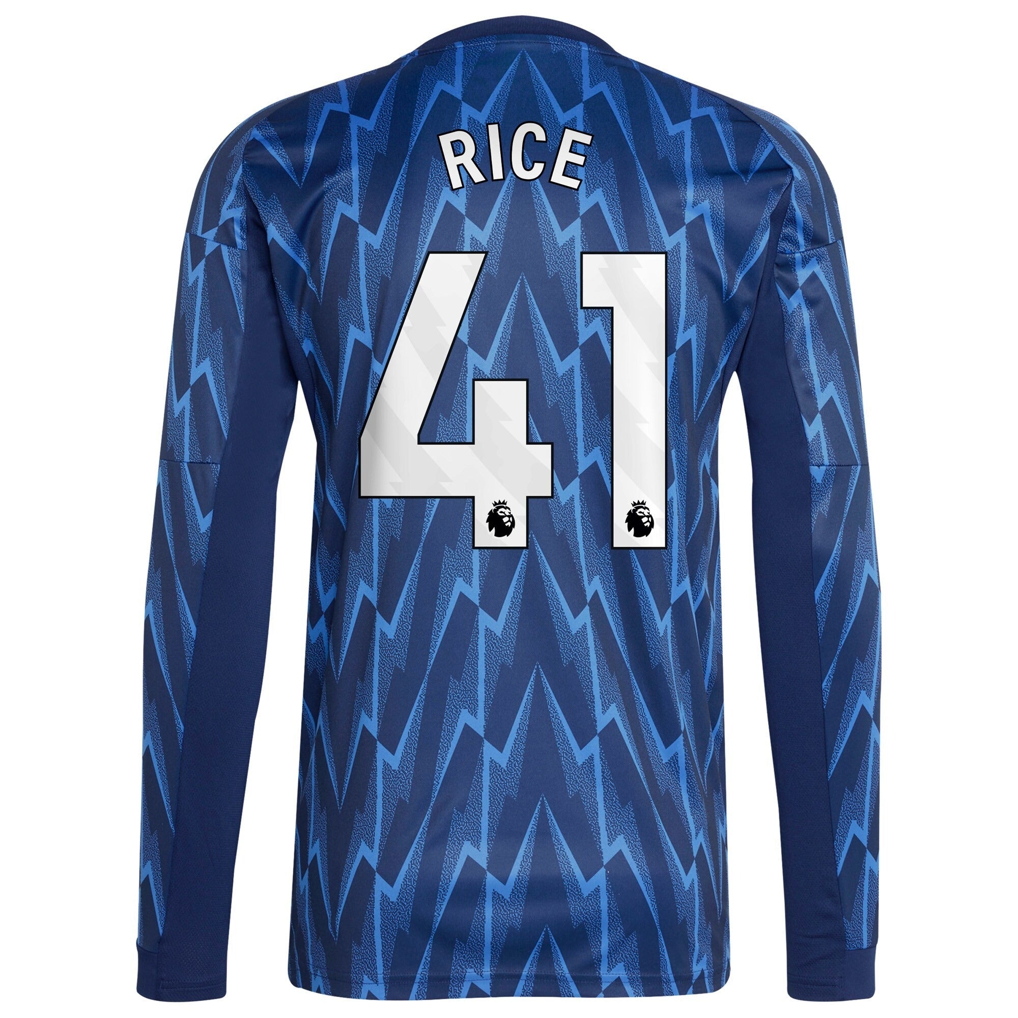Declan Rice Arsenal Selfika 2025/26 Away Long Sleeve Player Jersey - Blue