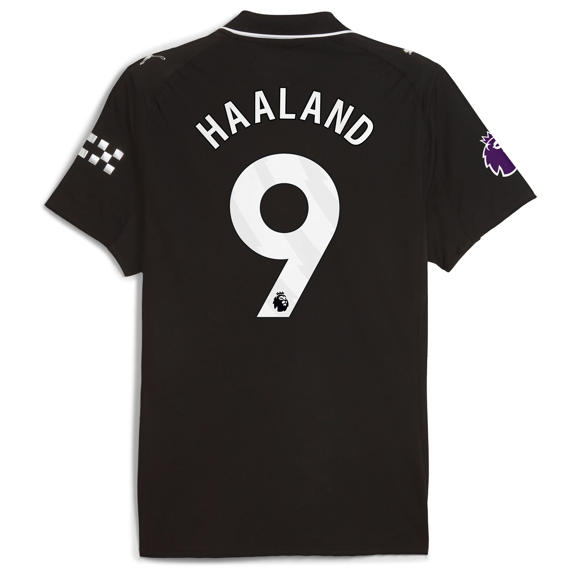 Erling Haaland Manchester City Selfika 2025/26 Away Player Jersey - Black