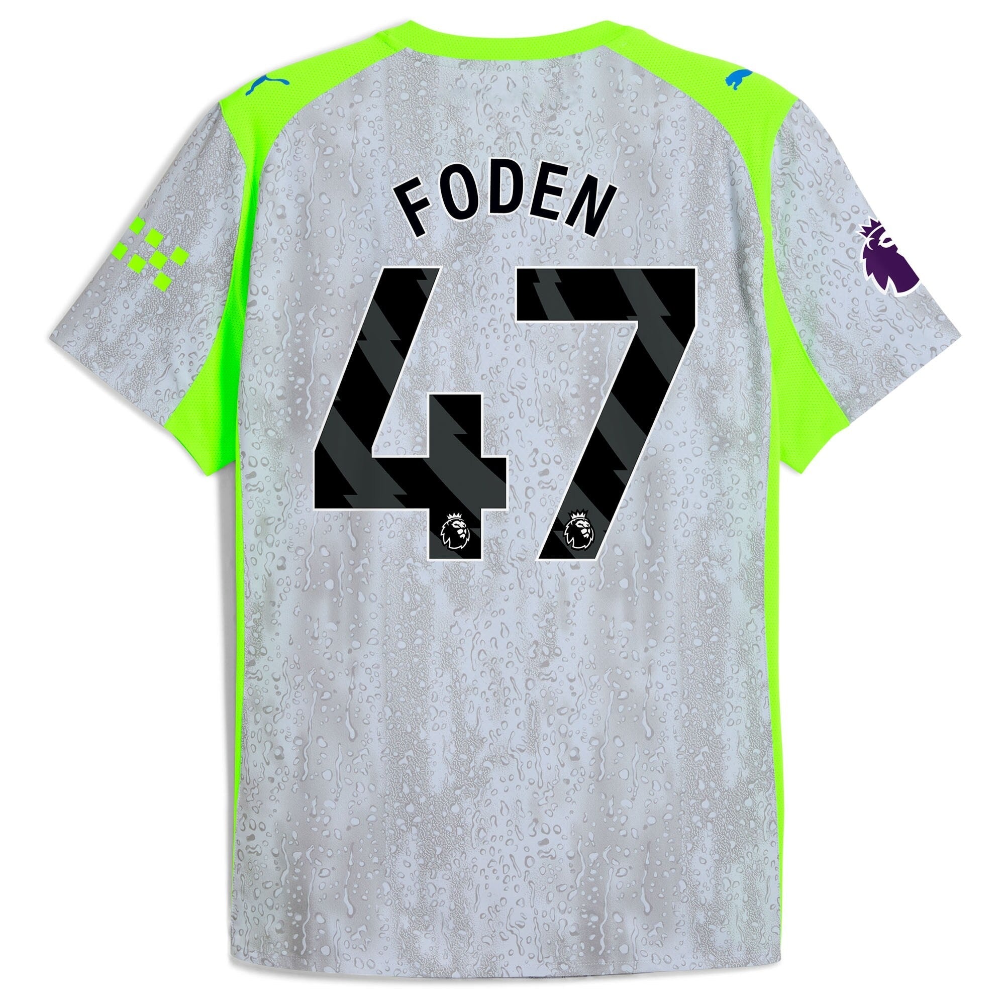 Foden 47 Manchester City Selfika 2025/26 Third Jersey - Green/Neon Green