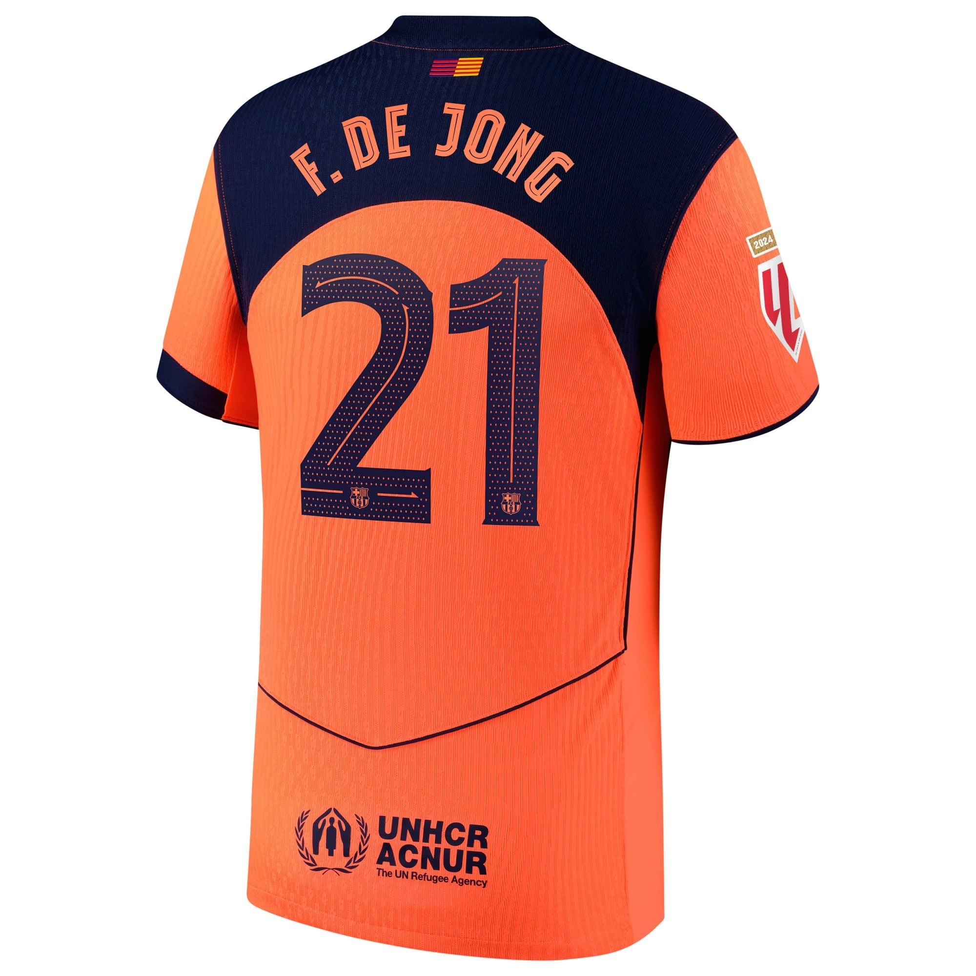 Frenkie de Jong Barcelona Selfika 2025/26 Third Player Jersey - Orange