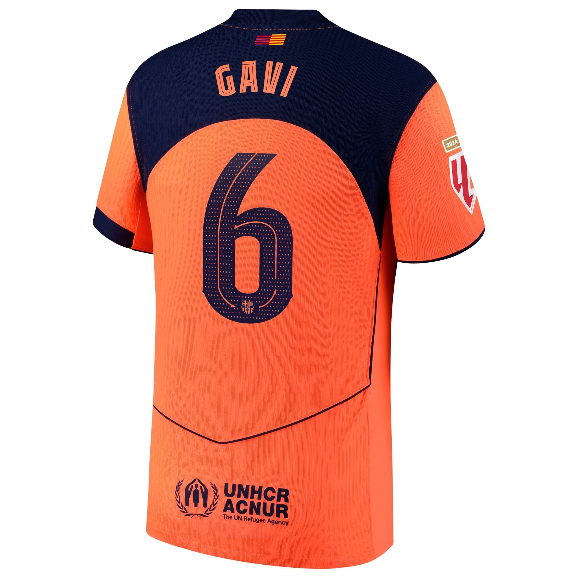 Gavi Barcelona Selfika 2025/26 Third Player Jersey - Orange
