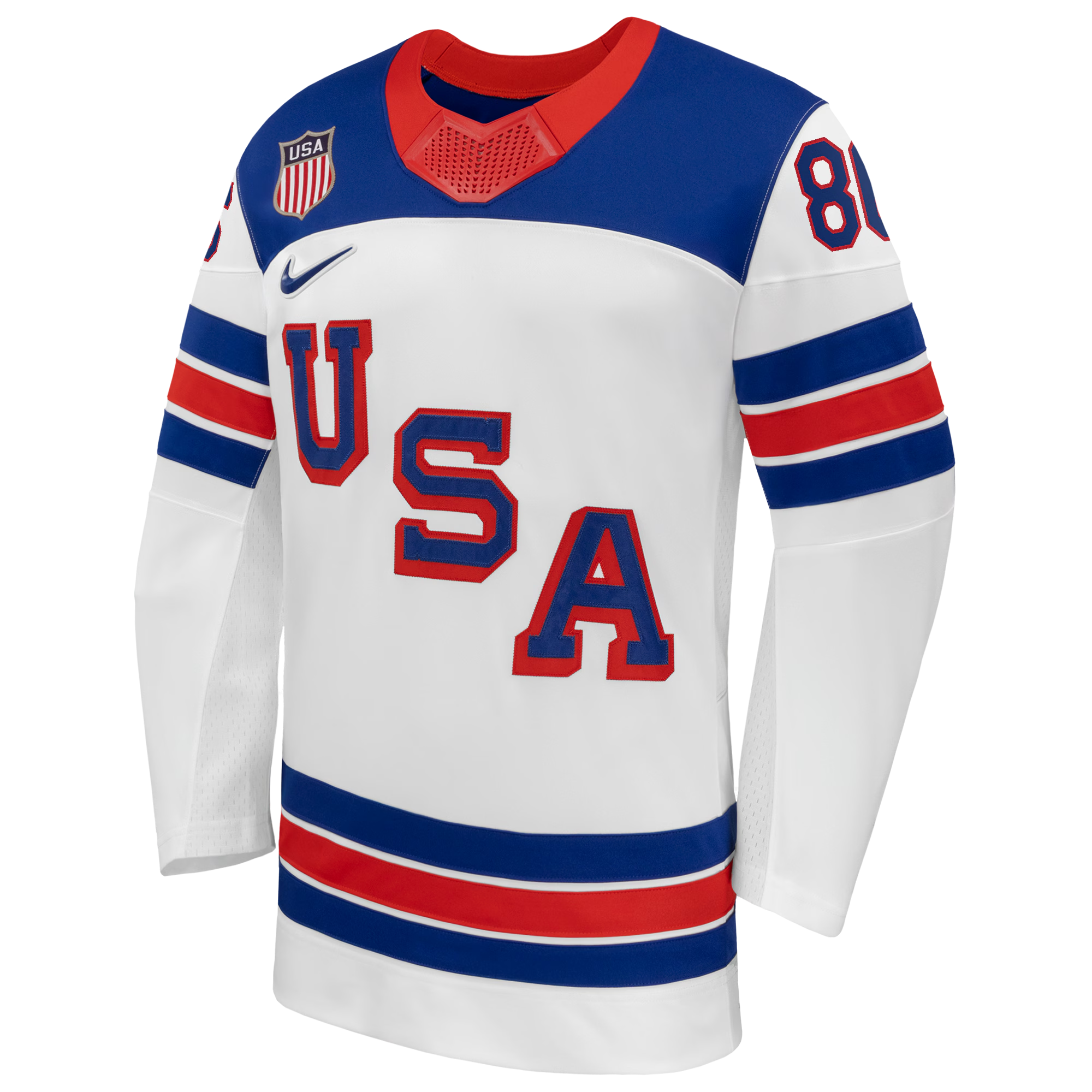 Jack Hughes #86 USA Hockey 2026 Away Jersey - Nike White - Jersey Teams World
