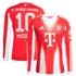 Jamal Musiala Bayern Munich Selfika Home 2025/26 Long Sleeve Player Jersey - Red