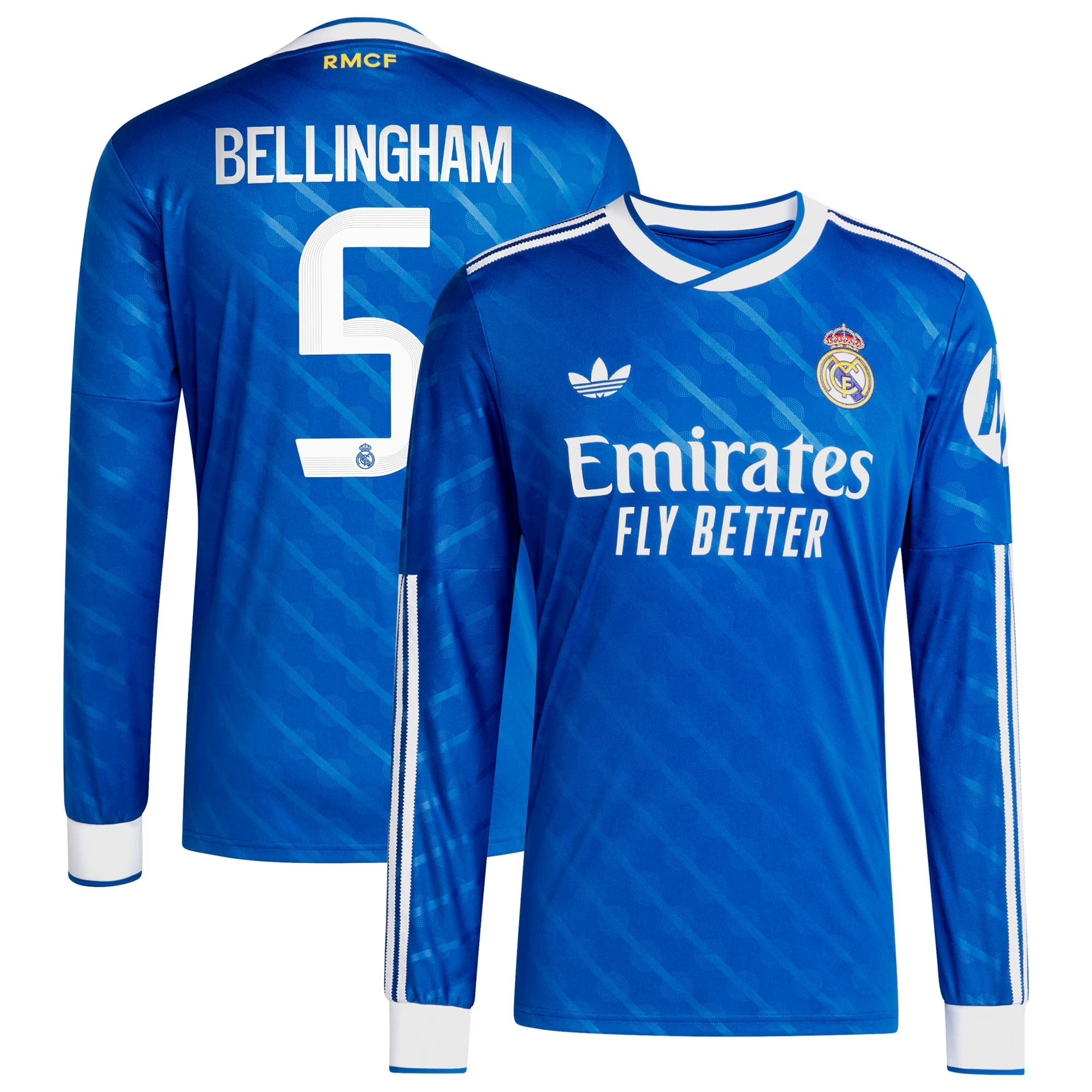 Jude Bellingham Real Madrid Selfika 2025/26 Third Long Sleeve Player Jersey - Blue