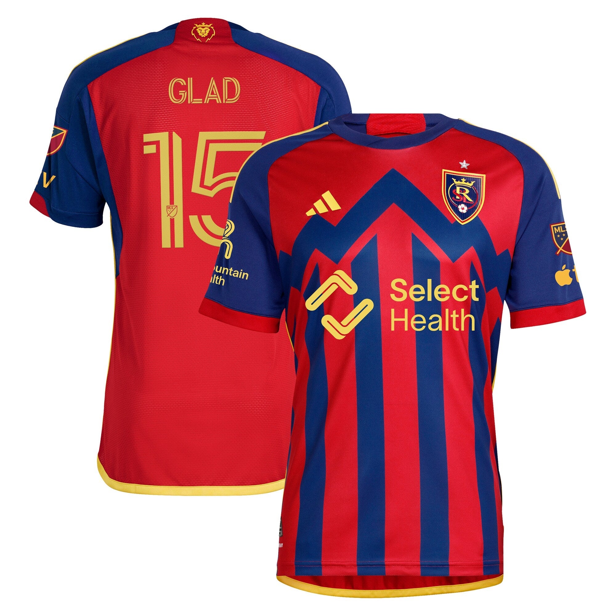 Justen Glad Real Salt Lake - 2024 Peak Utah Player Jersey – Red