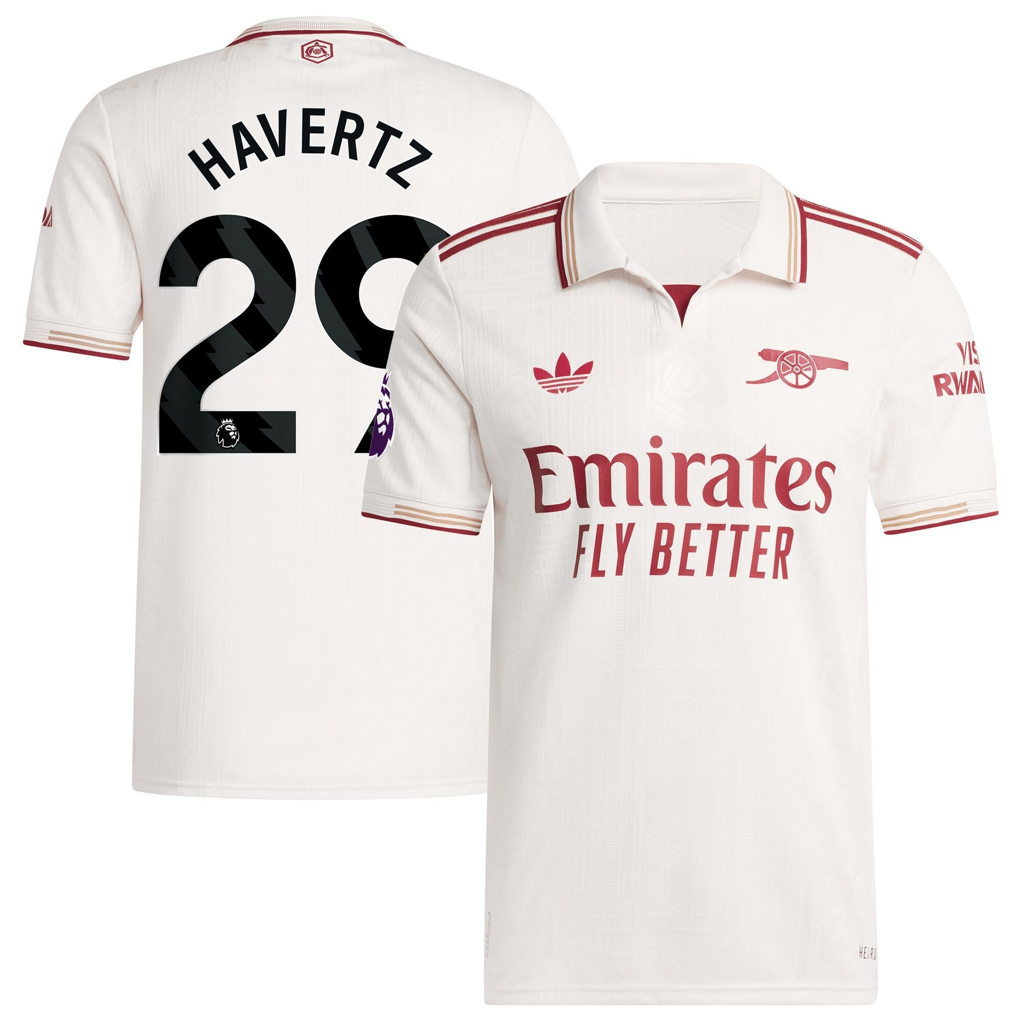 Kai Havertz Arsenal Selfika 2025/26 Third Player Jersey - White