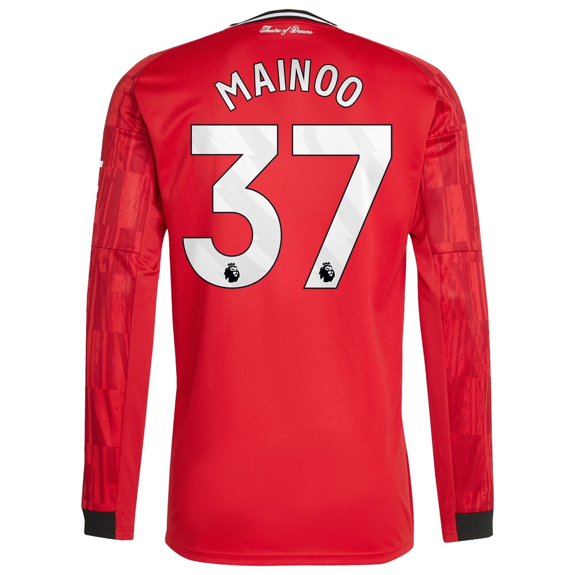 Kobbie Mainoo Manchester United Selfika Home 2025/26 Player Long Sleeve Jersey - Red