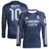 Kylian Mbappé Real Madrid Selfika Authentic 2025/26 Away Long Sleeve Player Jersey - Blue