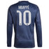 Kylian Mbappé Real Madrid Selfika Authentic 2025/26 Away Long Sleeve Player Jersey - Blue