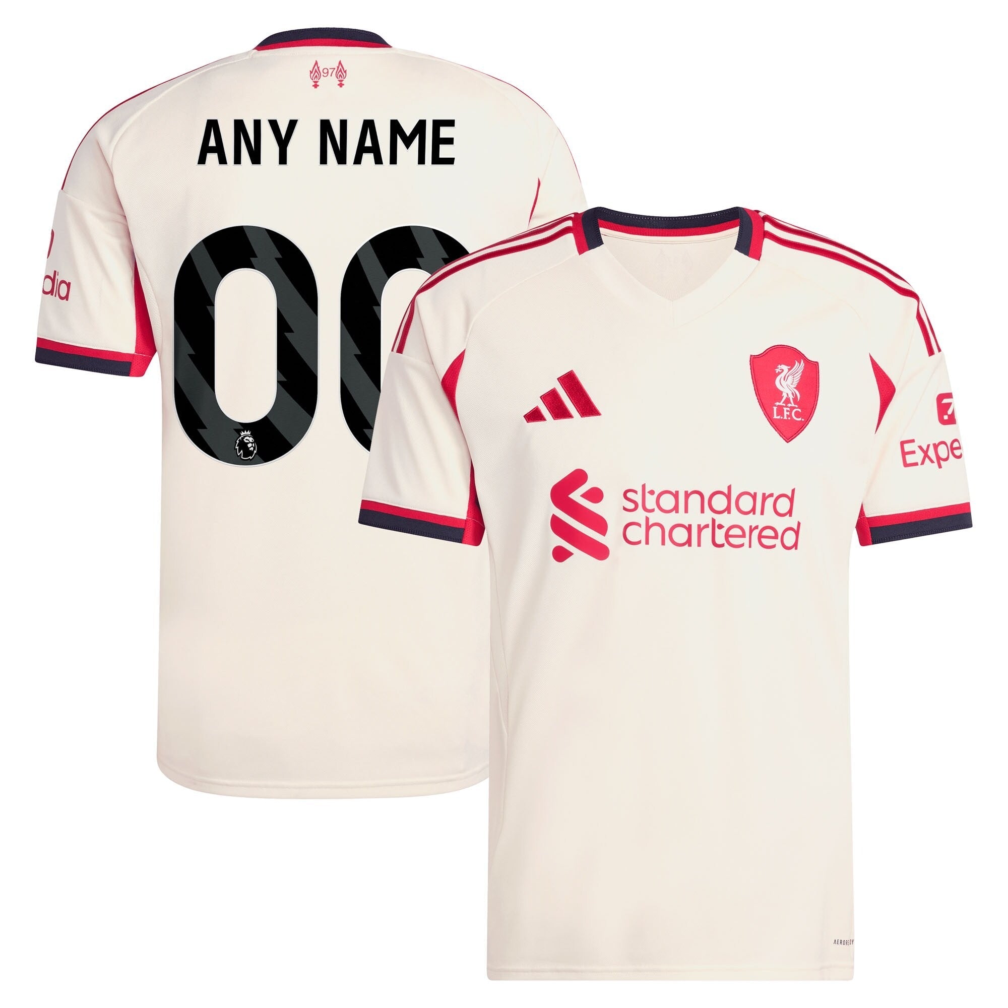 Liverpool Selfika 2025/26 Away Custom Jersey - White