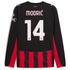 Luka Modric AC Milan Selfika 2025/26 Home Long Sleeve Jersey - Red