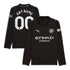 Manchester City Selfika 2025/26 Away Long Sleeve Custom Jersey - Black