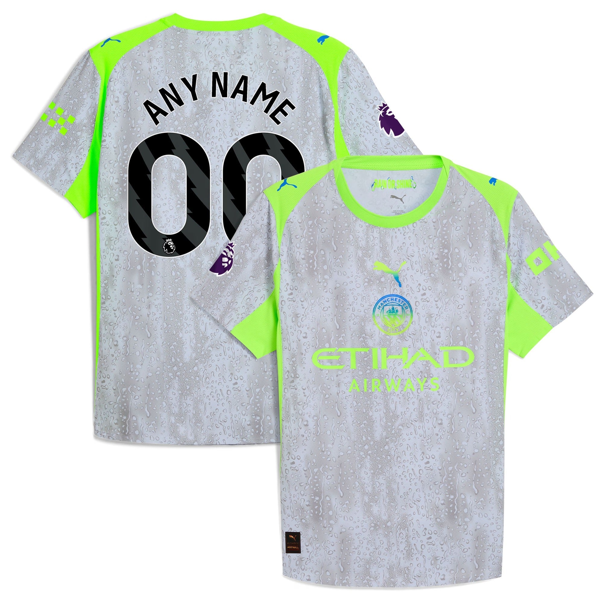 Manchester City Selfika 2025/26 Third Custom Jersey - Green/Neon Green