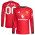 Manchester United Selfika Home 2025/26 Custom Long Sleeve Jersey - Red