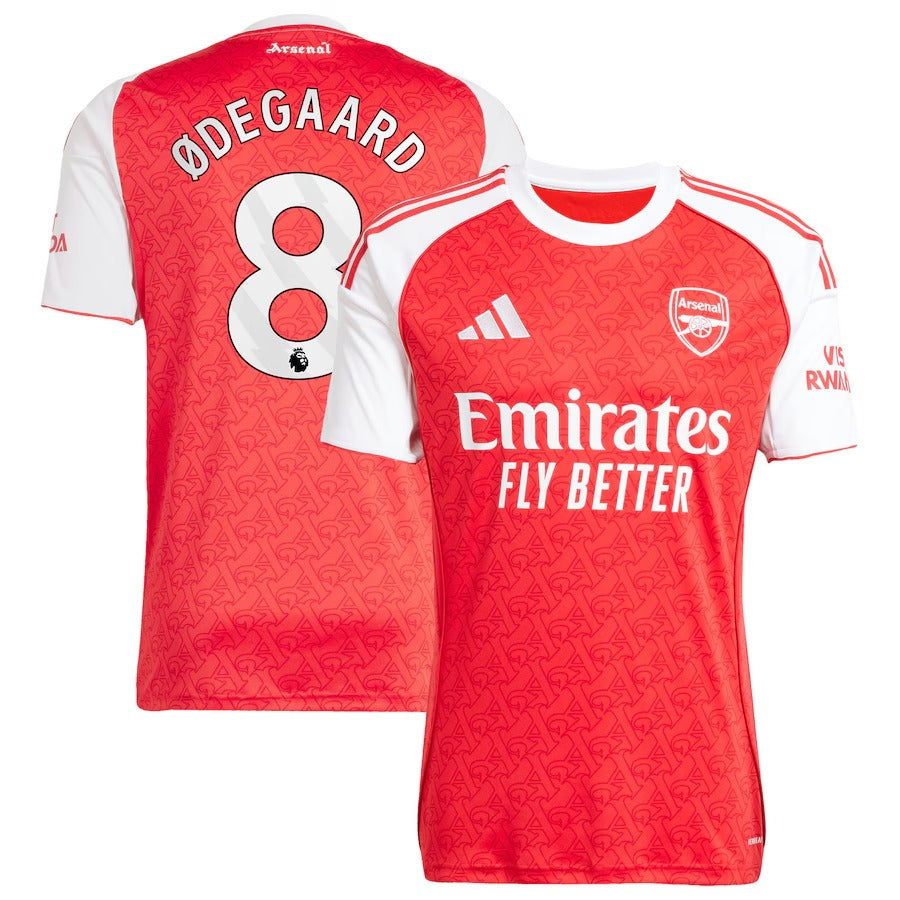 Martin Ødegaard Arsenal Selfika 2025/26 Home Player Jersey - Red