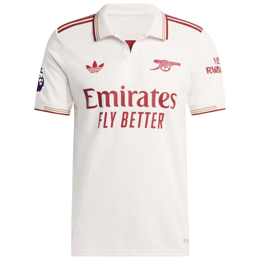 Martin Ødegaard Arsenal Selfika 2025/26 Third Player Jersey - White