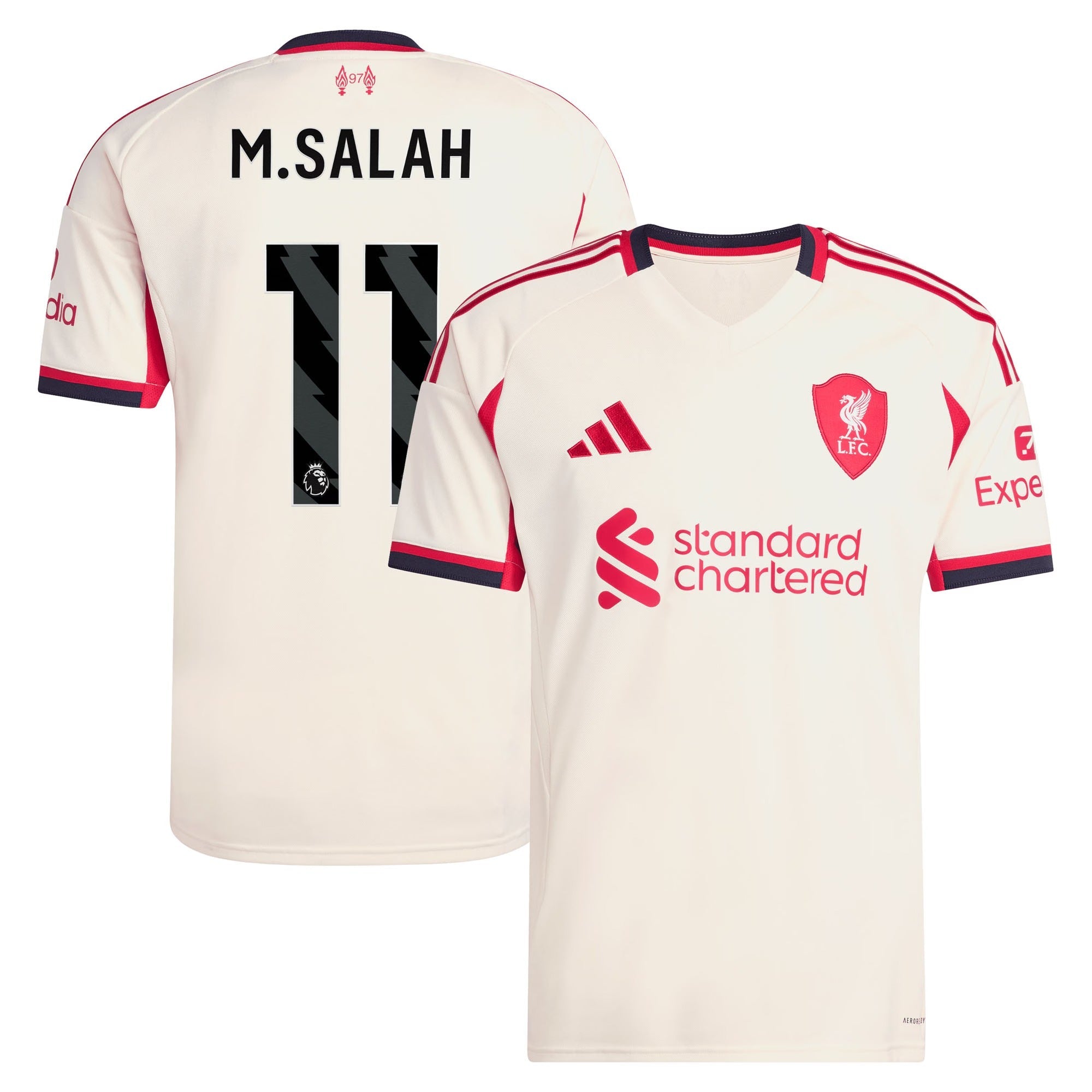 Mohamed Salah Liverpool Selfika 2025/26 Away Player Jersey - White