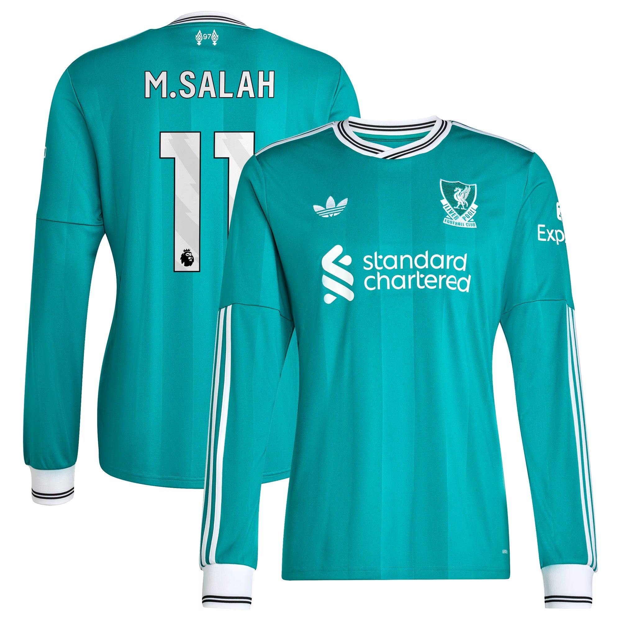 Mohamed Salah Liverpool Selfika 2025/26 Third Long Sleeve Player Jersey - Green