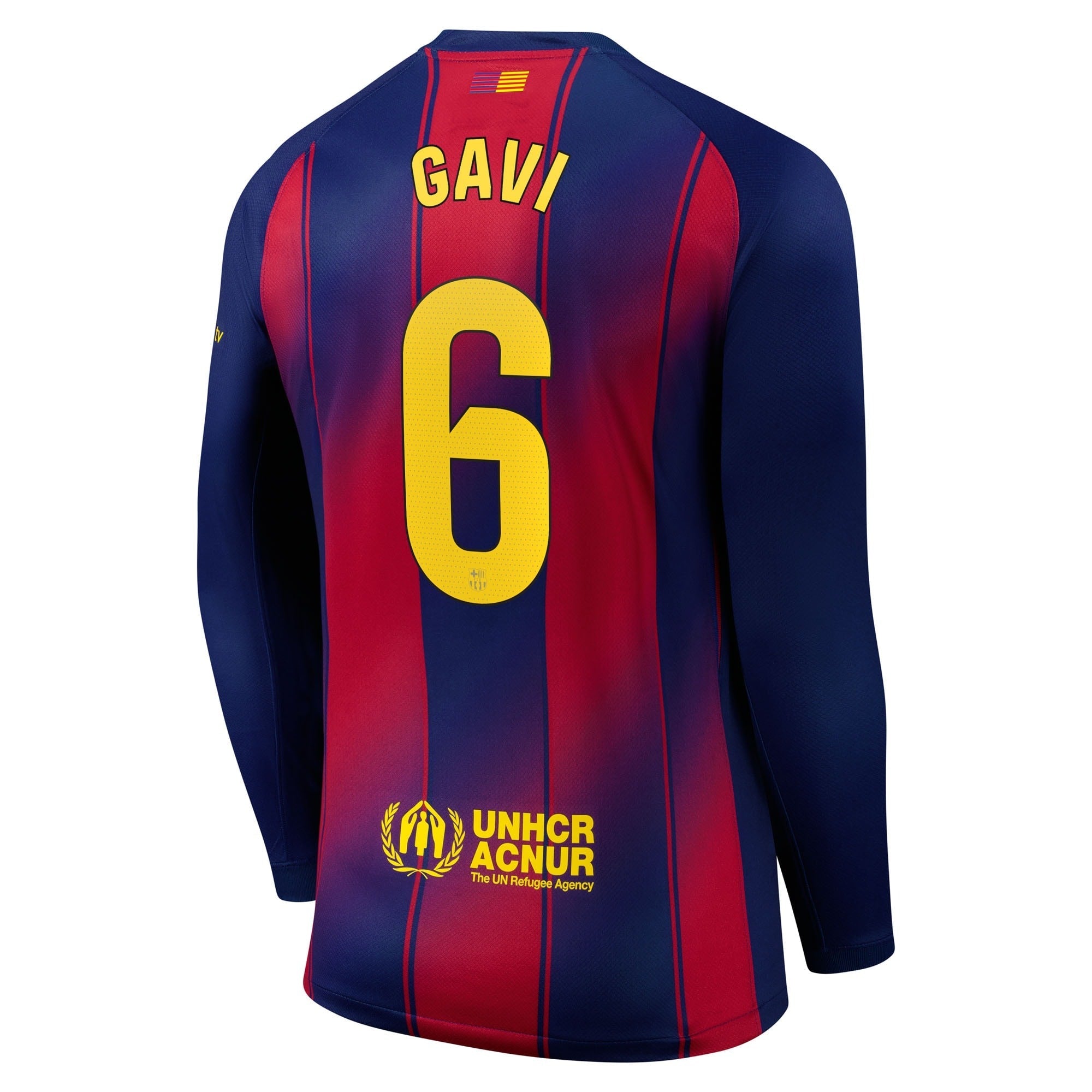 Selfika Gavi Barcelona 2025/26 Home Long Sleeve Jersey - Navy