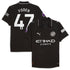 Phil Foden Manchester City Selfika 2025/26 Away Player Jersey - Black