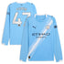Phil Foden Manchester City Selfika 2025/26 Home Long Sleeve Player Jersey - Sky Blue