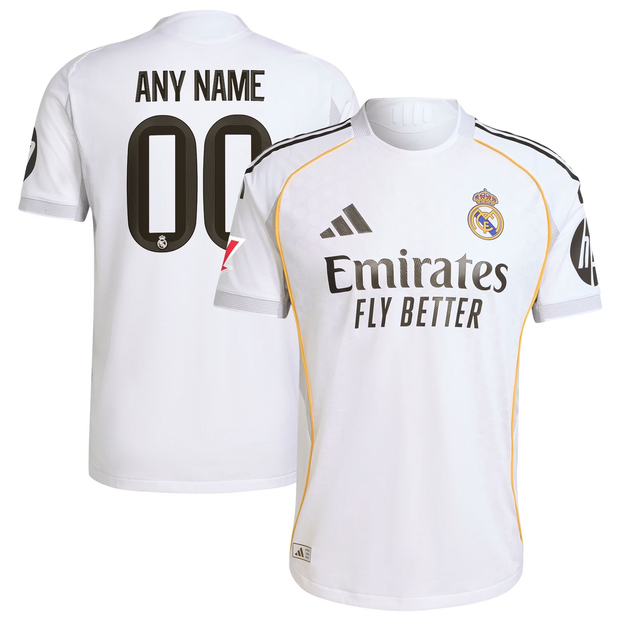 Real Madrid Selfika 2025/26 Home Authentic Custom Jersey – White