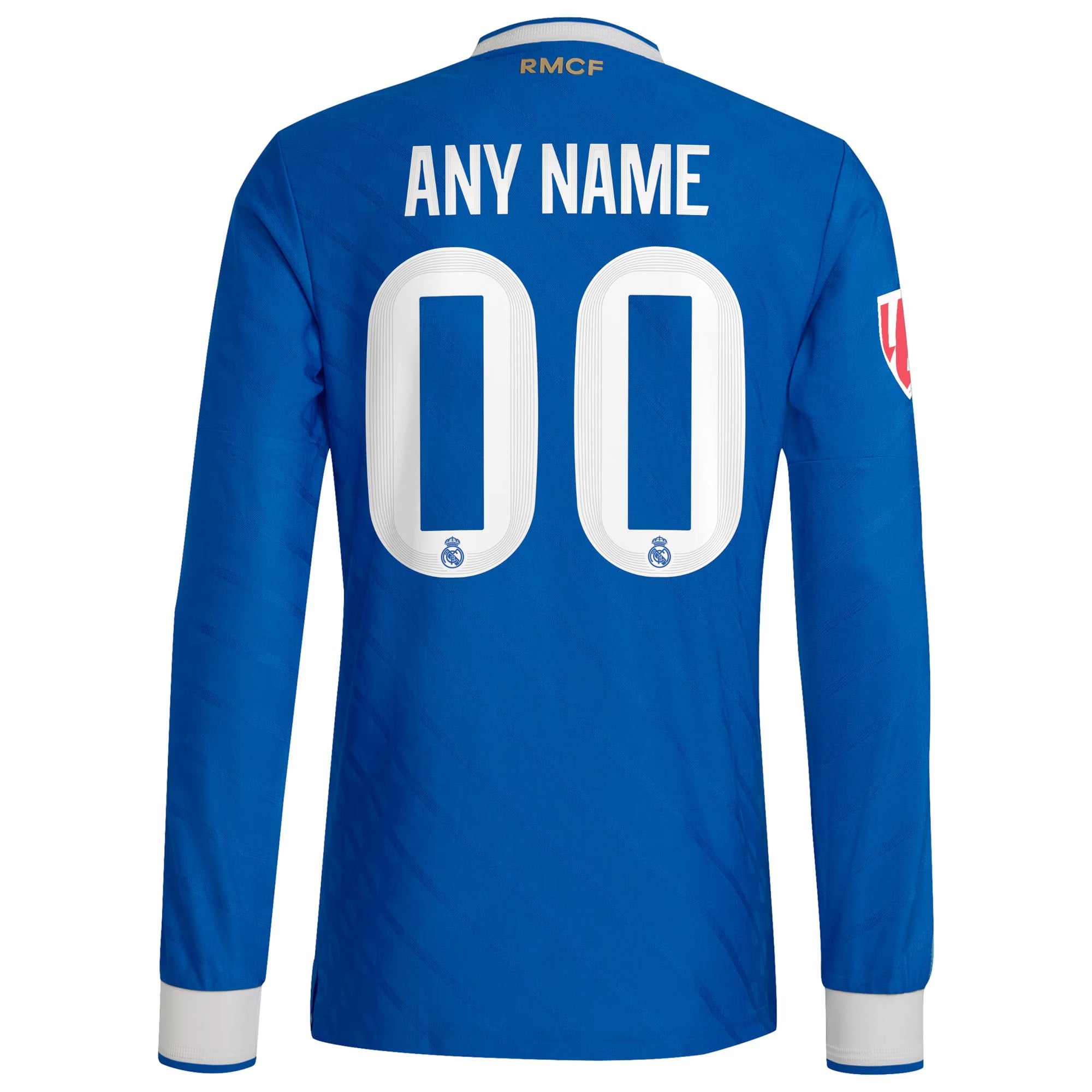 Real Madrid Selfika 2025/26 Third Long Sleeve Custom Jersey - Blue