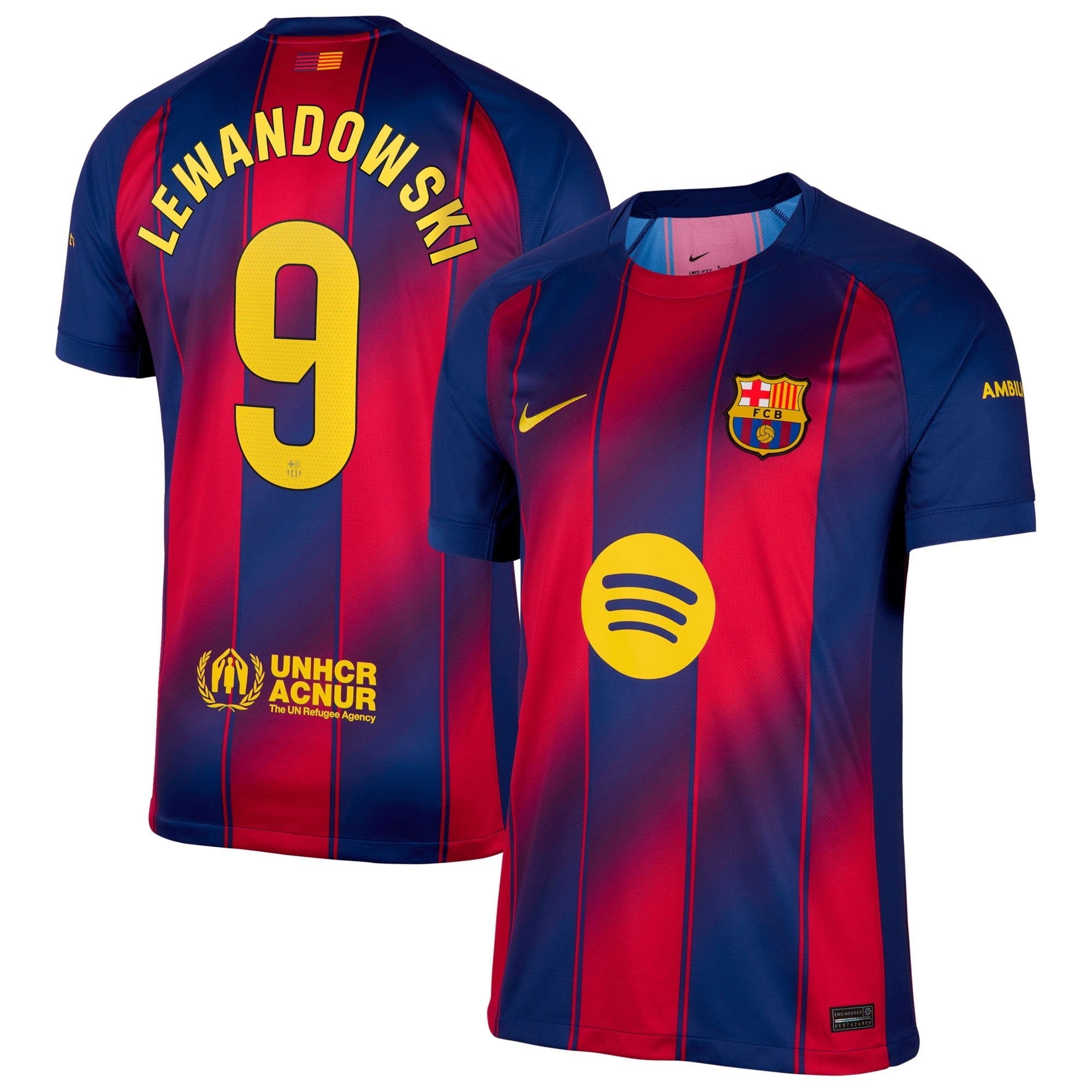 Robert Lewandowski Barcelona Selfika 2025/26 Home Jersey - Navy
