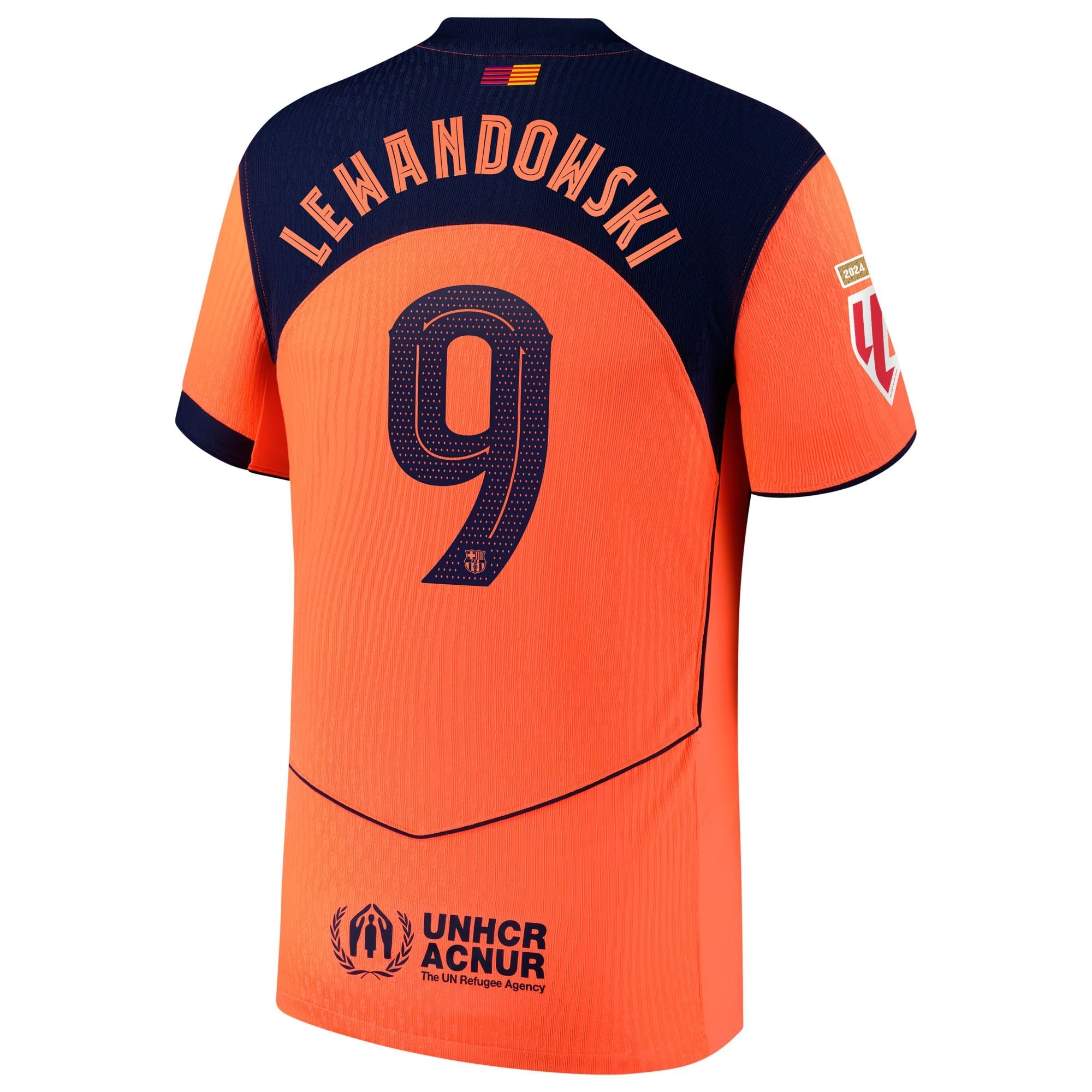 Robert Lewandowski Barcelona Selfika 2025/26 Third Player Jersey - Orange