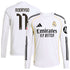 Rodrygo Real Madrid Selfika 2025/26 Home Long Sleeve Jersey - White