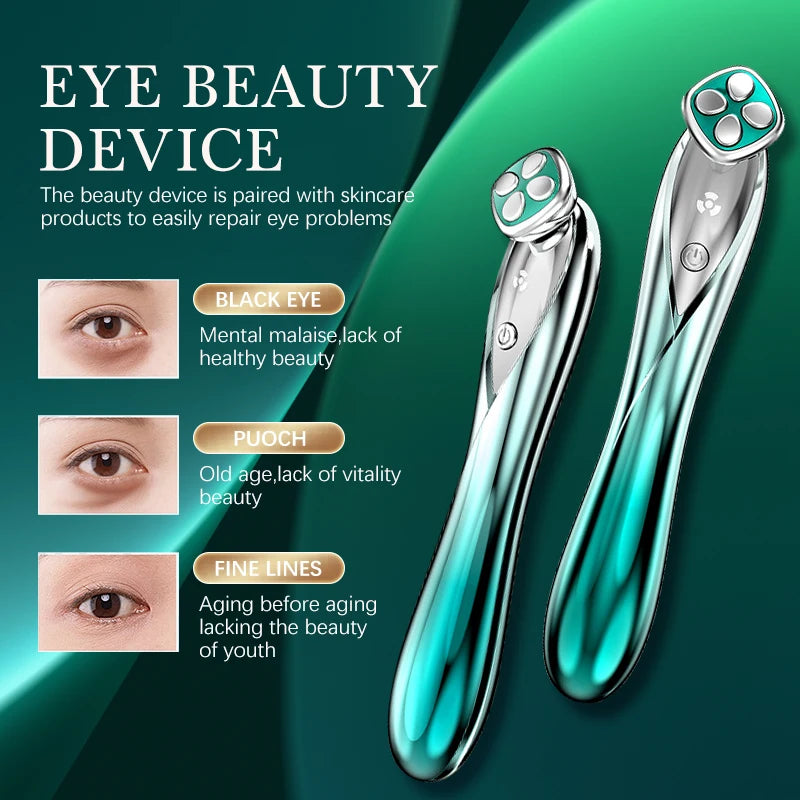 kemetvov Multi-Function Eye Massager – EMS, Red Light, 42C Heat for Anti-Aging and Fine Line Appearance