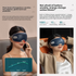 CAMMUO Electric Heated Eye Massager with 7 Massage Modes and Hot Compress for Relaxation