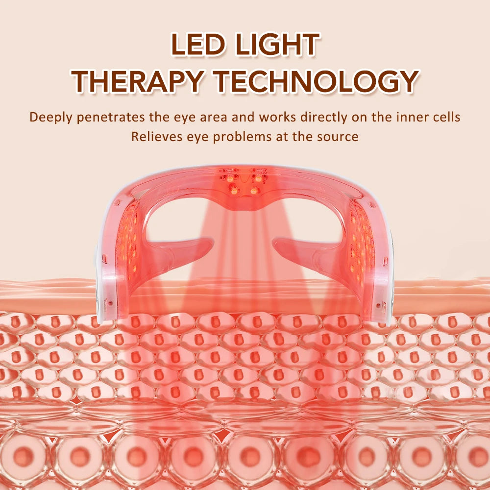 DearBeauty 3D Vibration Eye Massager with LED Light Therapy and 3 Relaxation Modes