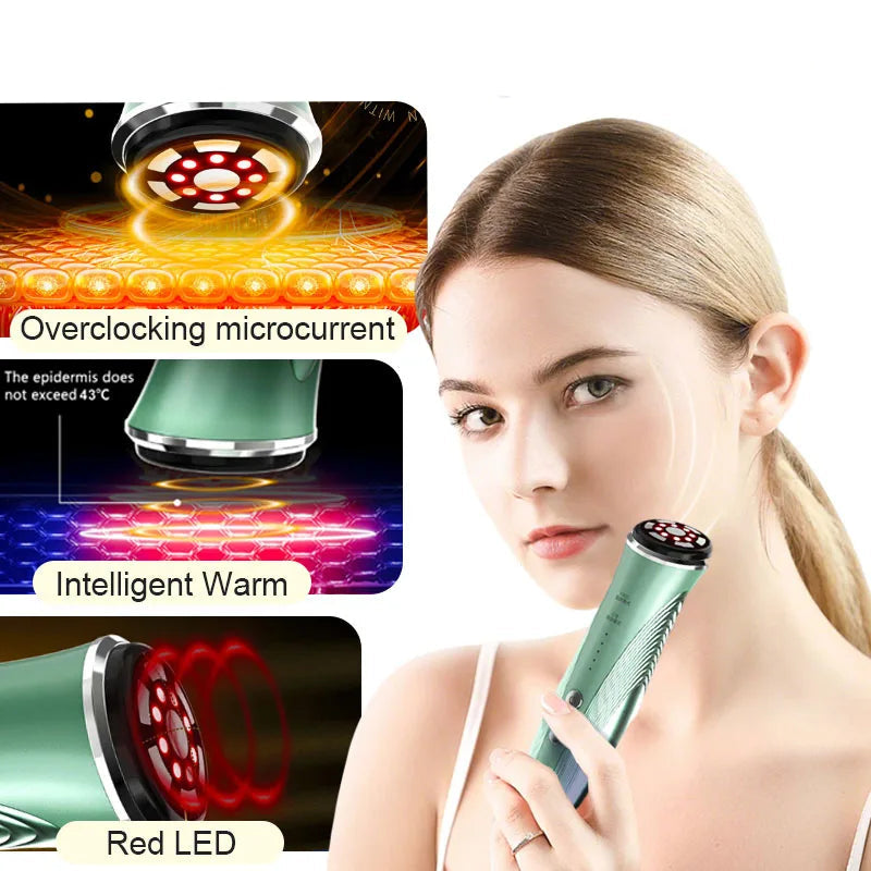 Generic RF Radio Frequency Facial & Eye Care Instrument – Hot Compress, Dual Mode, Home Use