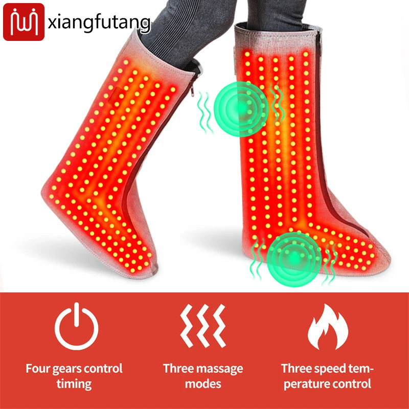 Selfika Heated Wellness Boot with Red Light Technology & Vibration Massage