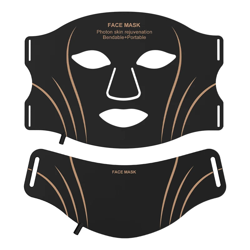 UBilli Wireless 7-Color LED Face & Neck Mask – Red Light Therapy, Anti-Aging Appearance, Home Use