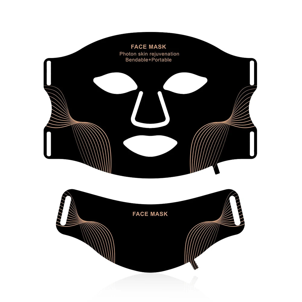 foreverlily Silicone 7-Color LED Face & Neck Mask – Wireless, Anti-Aging Appearance, Skin Rejuvenation