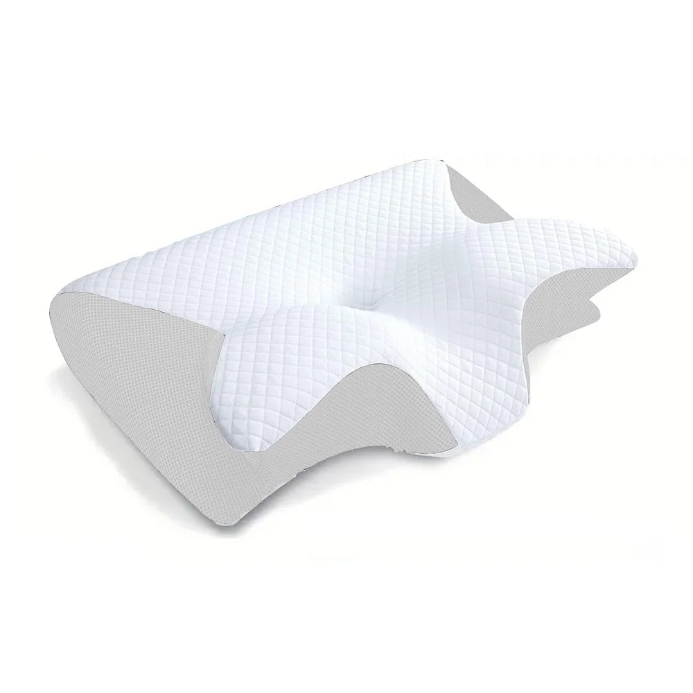 Selfika Butterfly Memory Foam Sleep Pillow for Cervical Support and Comfort