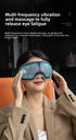 CAMMUO Electric Heated Eye Massager with 7 Massage Modes and Hot Compress for Relaxation